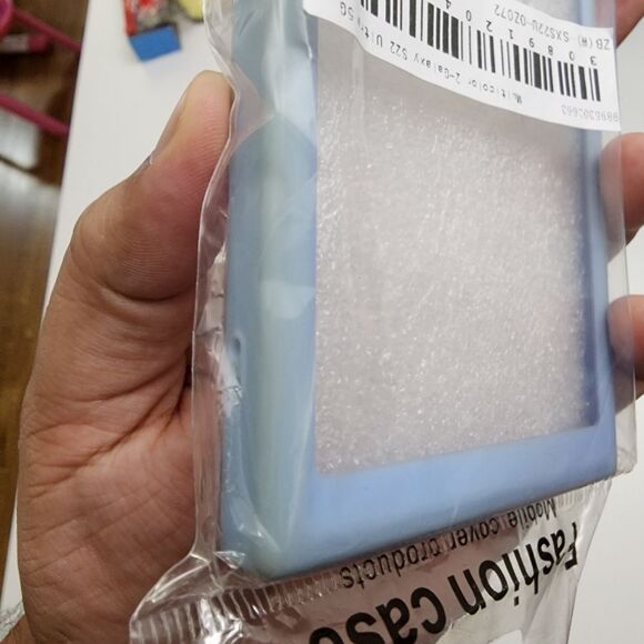 Samsung Galaxy S22 Ultra Blue & Clear Soft Rubberized Phone Case NEW - Picture 4 of 6